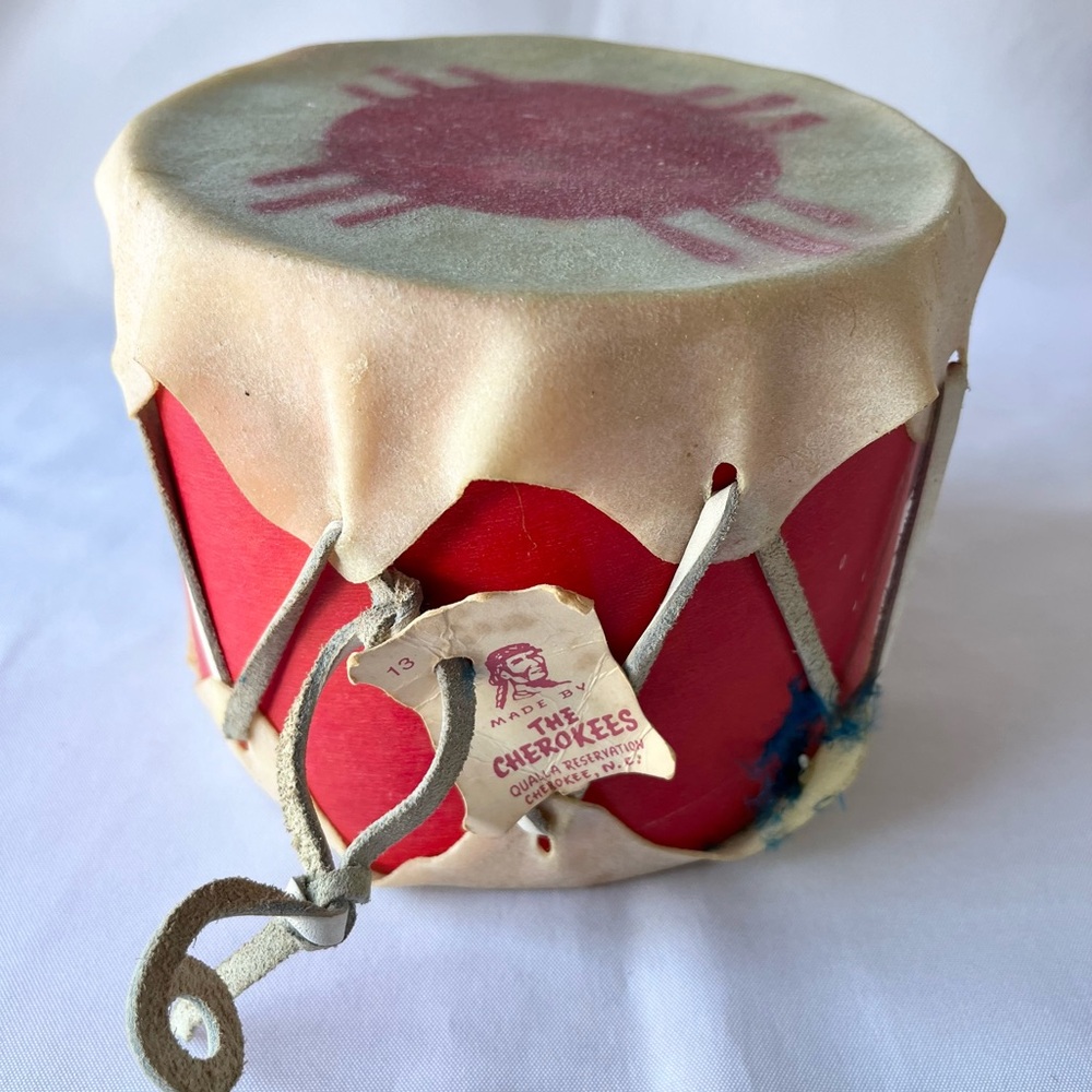 Vintage Handmade Native American Drum Collectible
